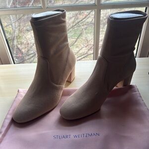 Stuart Weitzman Beige Heeled Boots